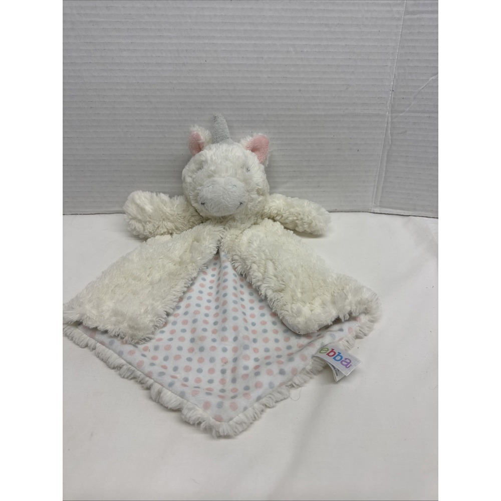 Ebba Aurora Lovey White Unicorn Baby Stuffed Animal Plush Toy 2018